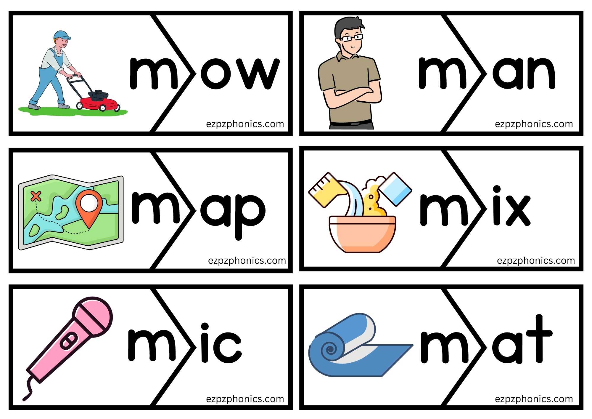 Letter M Puzzle Word Match 1